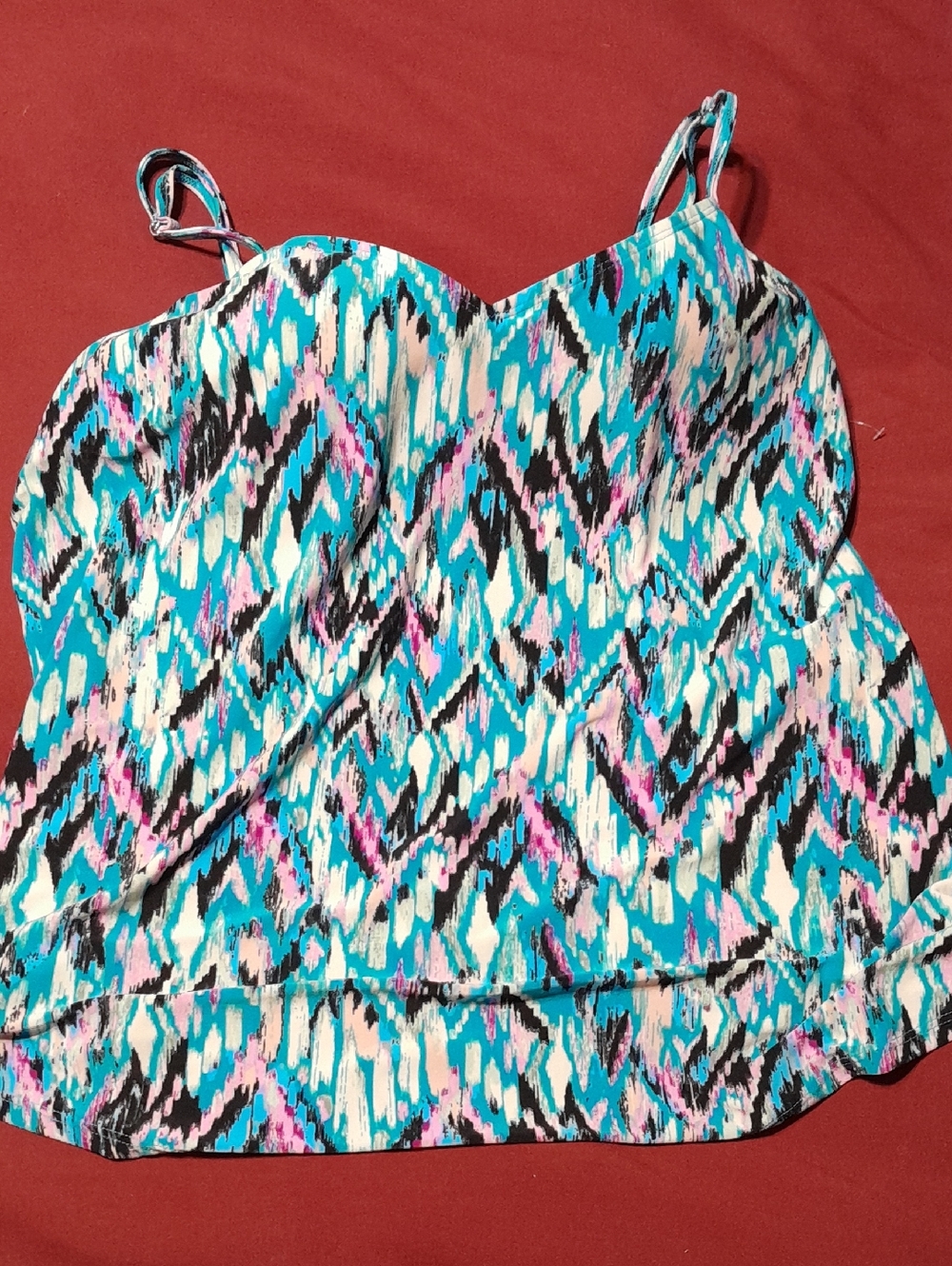 NWOT Tankini V Hem